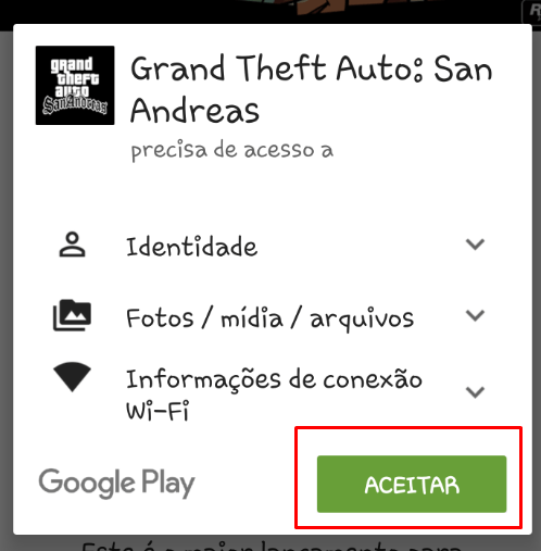 como baixar GTA San Andreas na Play Store
