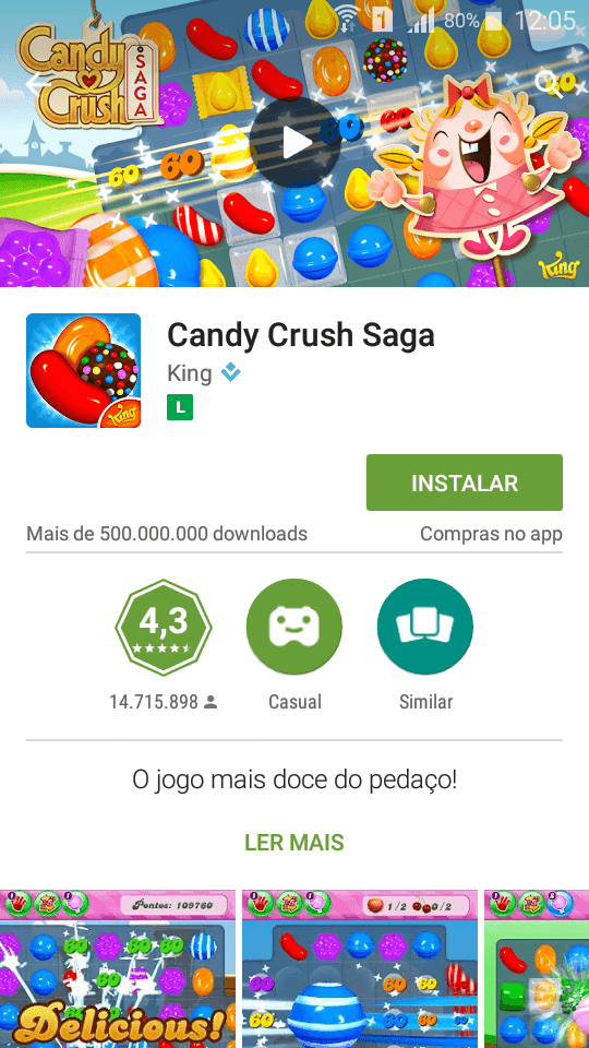 google play store candy crush saga